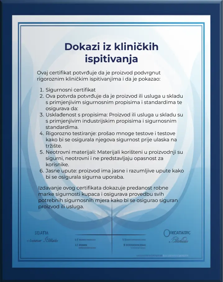 Certifikat za klinička ispitivanja